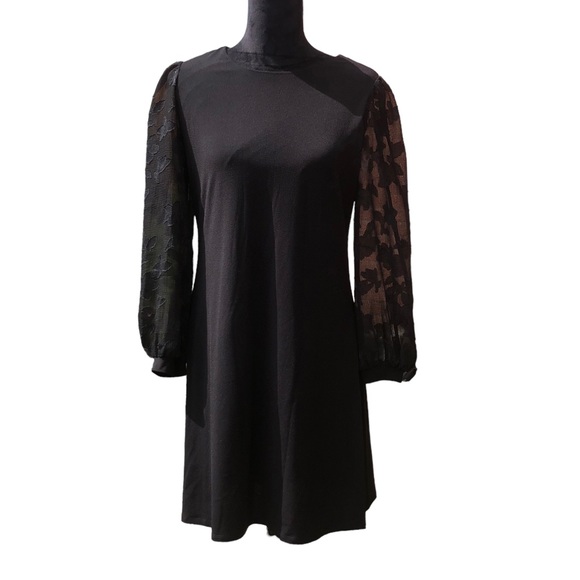 CeCe Mixed Media Little Black Dress size Small - Picture 12 of 14